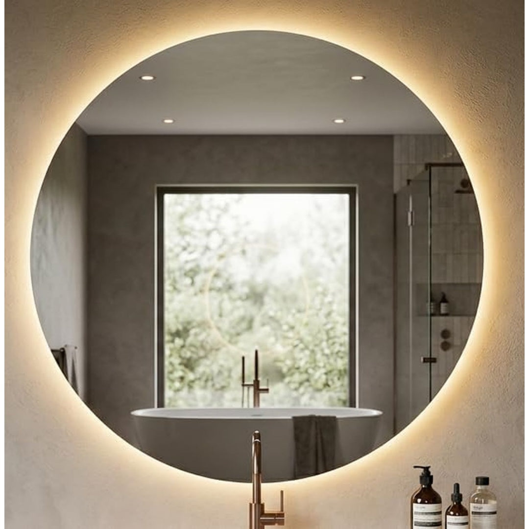 specchi da parete alluminio per letto illuminato a led