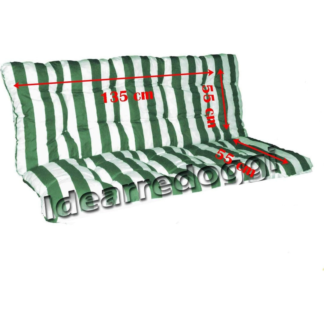 cuscini per dondoli bianco con 2