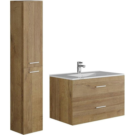 mobiletti con lavabo bianco ceramica singolo cassetti