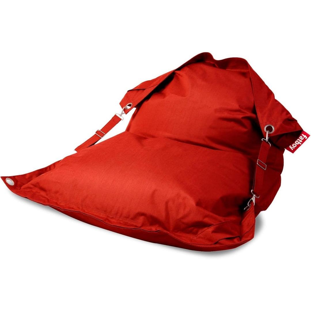 sedie beanbag rosso reclinabile