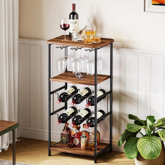 porta bottiglie da vino nero con ripiani