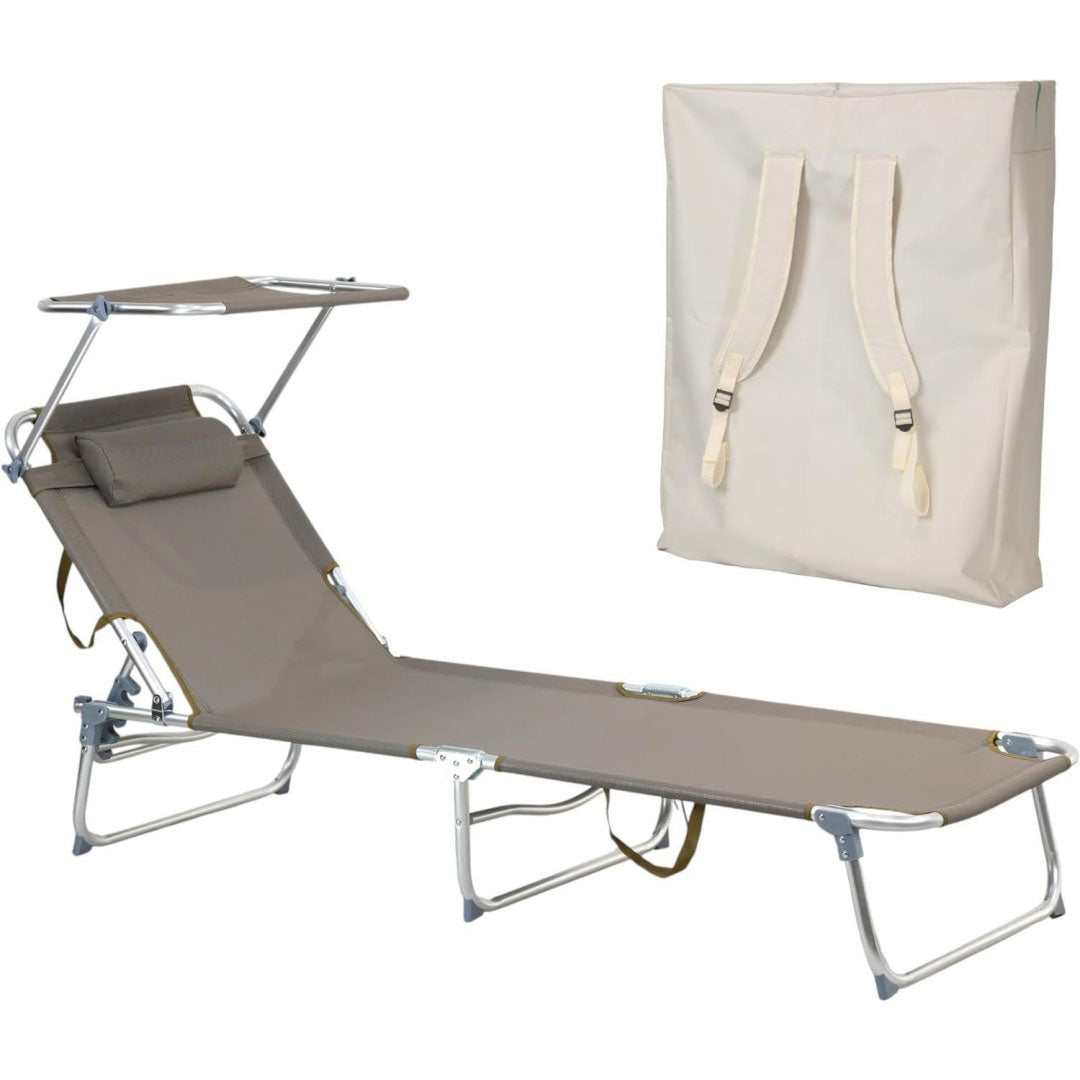 lettini oro alluminio reclinabile relax