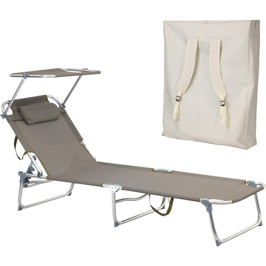 lettini oro alluminio reclinabile relax