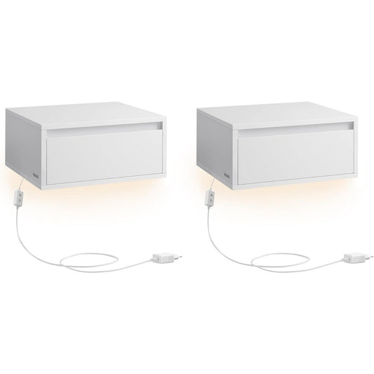 comodini bianco per letto regolabile