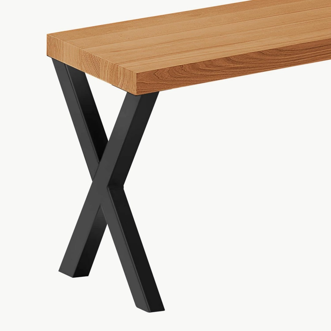 panche ad angolo legno massello per ingresso sala da pranzo